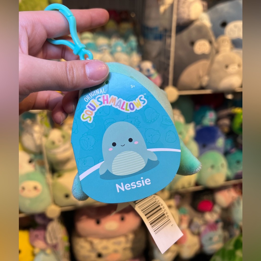 Squishmallows Nessie the Loch Ness Monster 3.5” Stuffed Plush Clip On - Picture 3 of 3